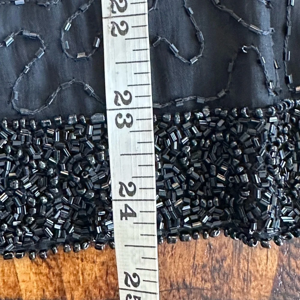 Laurence Kazar | Vintage Black Beaded Silk Jacket